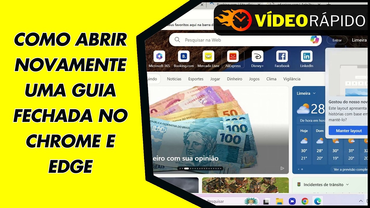 COMO ABRIR NOVAMENTE UMA GUIA FECHADA NO CHROME E EDGE COMO ABRIR NOVAMENTE UMA GUIA FECHADA NO CHROME E EDGE