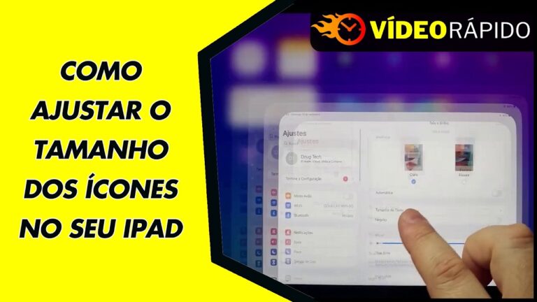 COMO AJUSTAR O TAMANHO DOS ÍCONES NO SEU IPAD