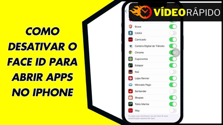 COMO DESATIVAR O FACE ID PARA ABRIR APPS NO IPHONE