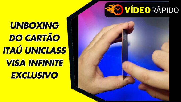 UNBOXING DO CARTÃO ITAÚ UNICLASS VISA INFINITE EXCLUSIVO
