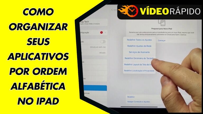 COMO ORGANIZAR SEUS APLICATIVOS POR ORDEM ALFABÉTICA NO IPAD