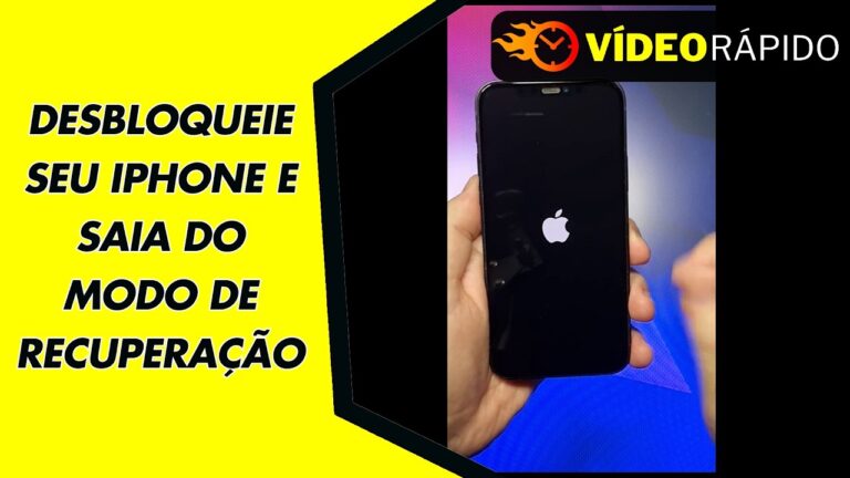 DESBLOQUEIE SEU IPHONE E SAIA DO MODO DE RECUPERAÇÃO
