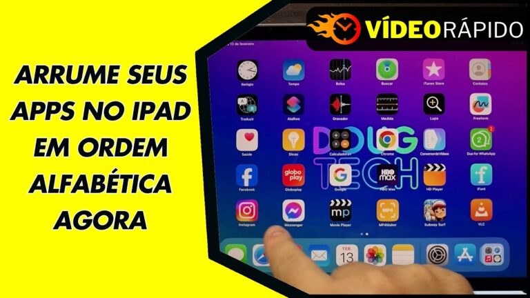 ARRUME SEUS APPS NO IPAD EM ORDEM ALFABÉTICA AGORA