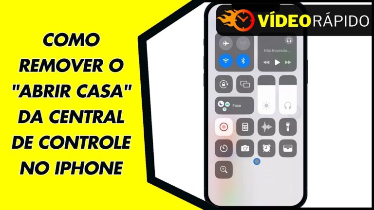 Como Remover o ''Abrir Casa'' da Central de Controle no iPhone