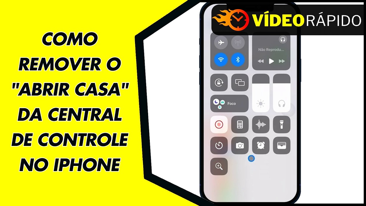Como Remover o ''Abrir Casa'' da Central de Controle no iPhone Como Remover o ''Abrir Casa'' da Central de Controle no iPhone