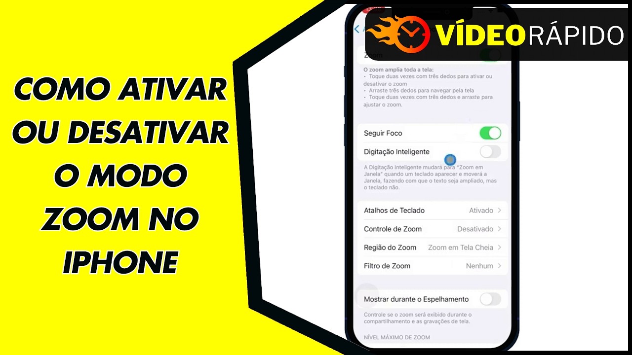 COMO ATIVAR OU DESATIVAR O MODO ZOOM NO IPHONE COMO ATIVAR OU DESATIVAR O MODO ZOOM NO IPHONE