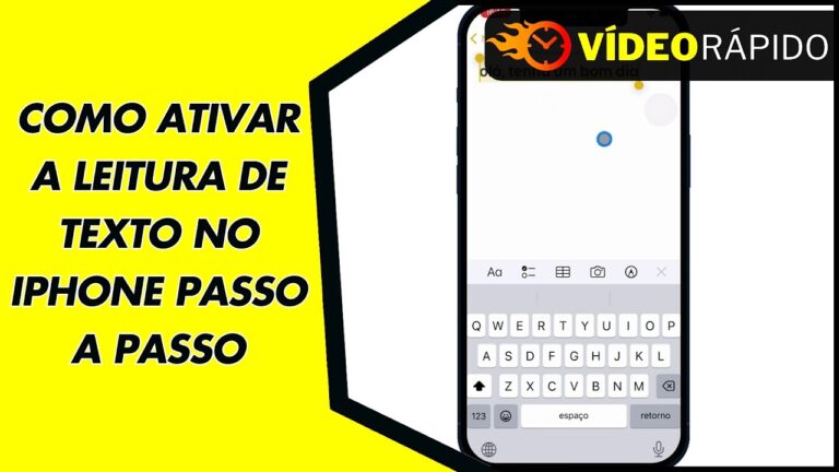 COMO ATIVAR A LEITURA DE TEXTO NO IPHONE PASSO A PASSO
