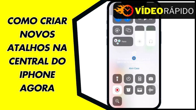 COMO CRIAR NOVOS ATALHOS NA CENTRAL DO IPHONE AGORA