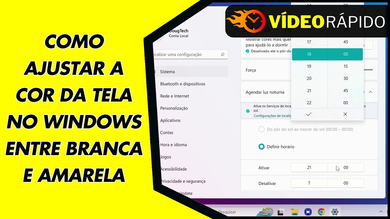 COMO AJUSTAR A COR DA TELA NO WINDOWS ENTRE BRANCA E AMARELA COMO AJUSTAR A COR DA TELA NO WINDOWS ENTRE BRANCA E AMARELA