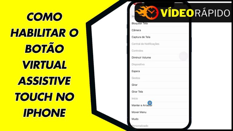 COMO HABILITAR O BOTÃO VIRTUAL ASSISTIVE TOUCH NO IPHONE