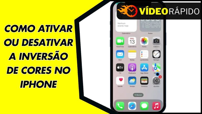 COMO ATIVAR OU DESATIVAR A INVERSÃO DE CORES NO IPHONE