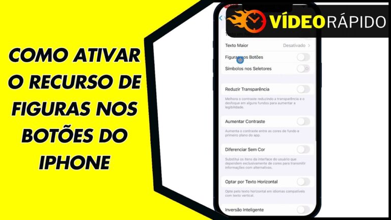 COMO ATIVAR O RECURSO DE FIGURAS NOS BOTÕES DO IPHONE