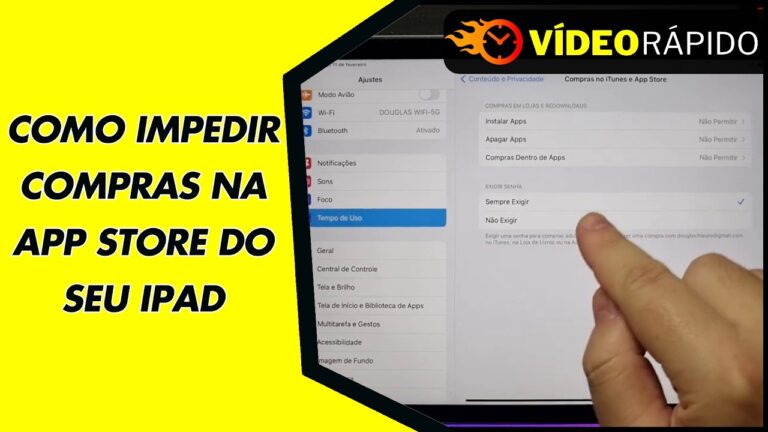 COMO IMPEDIR COMPRAS NA APP STORE DO SEU IPAD