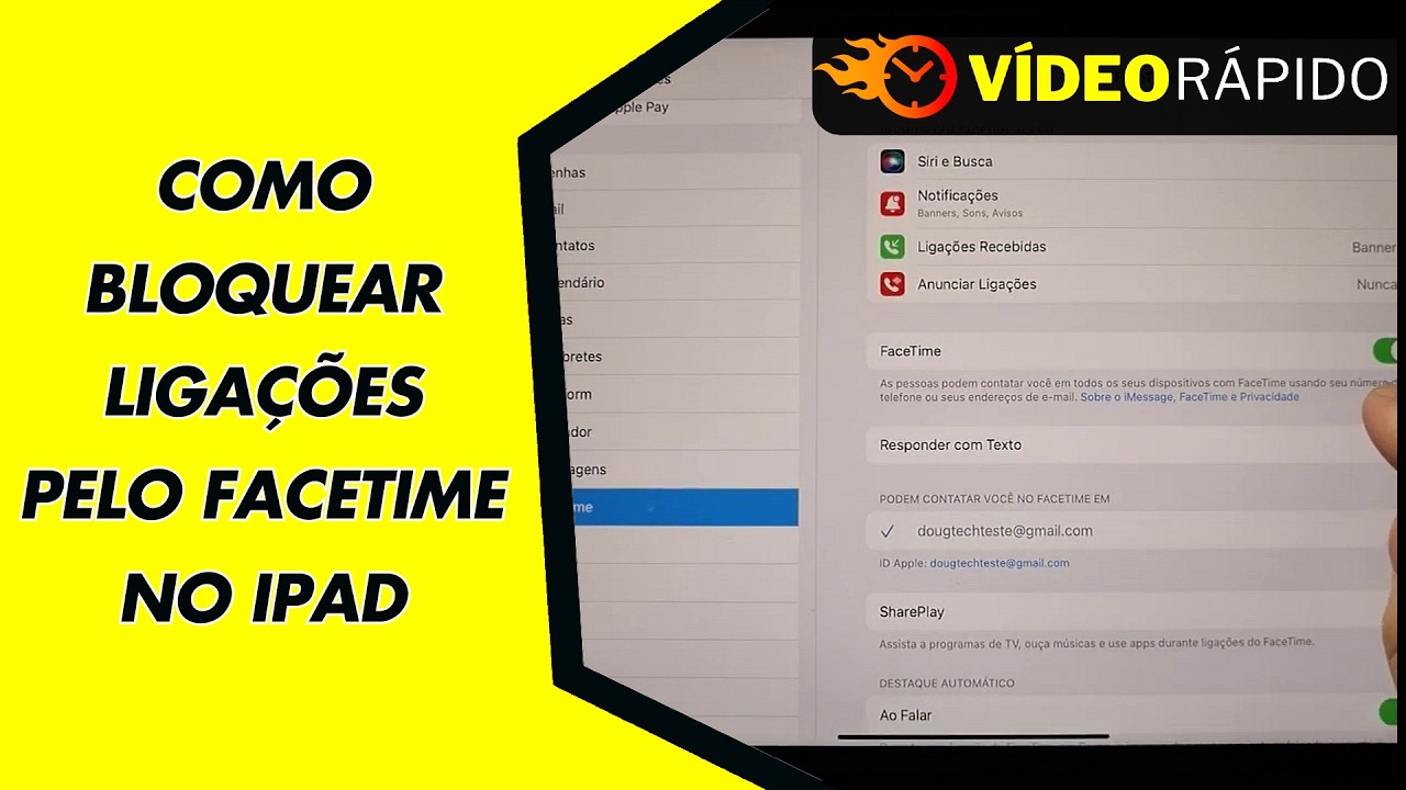 COMO BLOQUEAR LIGAÇÕES PELO FACETIME NO IPAD COMO BLOQUEAR LIGAÇÕES PELO FACETIME NO IPAD