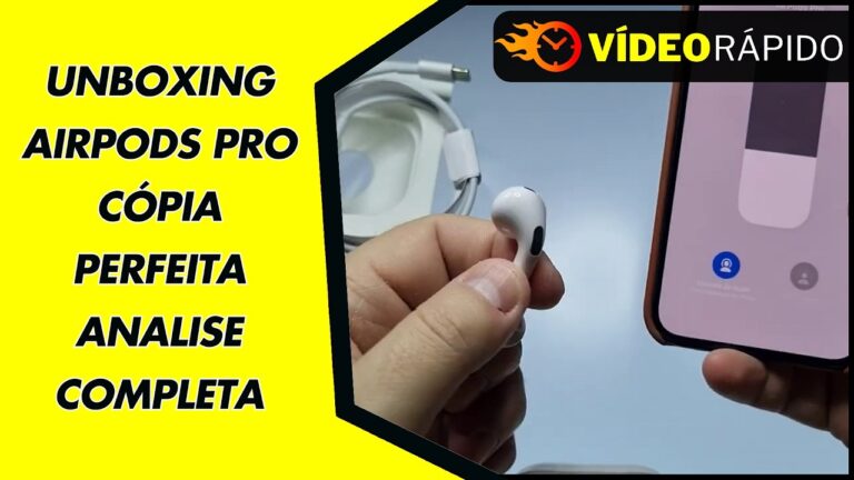 UNBOXING AIRPODS PRO CÓPIA PERFEITA ANALISE COMPLETA