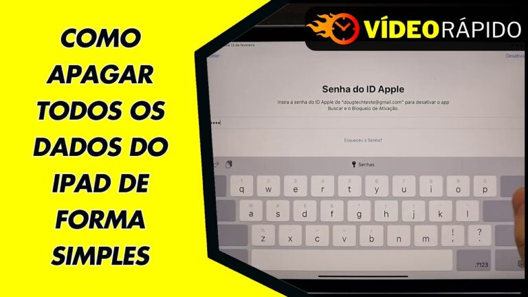 COMO APAGAR TODOS OS DADOS DO IPAD DE FORMA SIMPLES