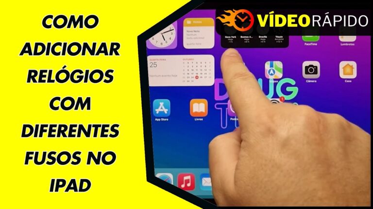 COMO ADICIONAR RELÓGIOS COM DIFERENTES FUSOS NO IPAD