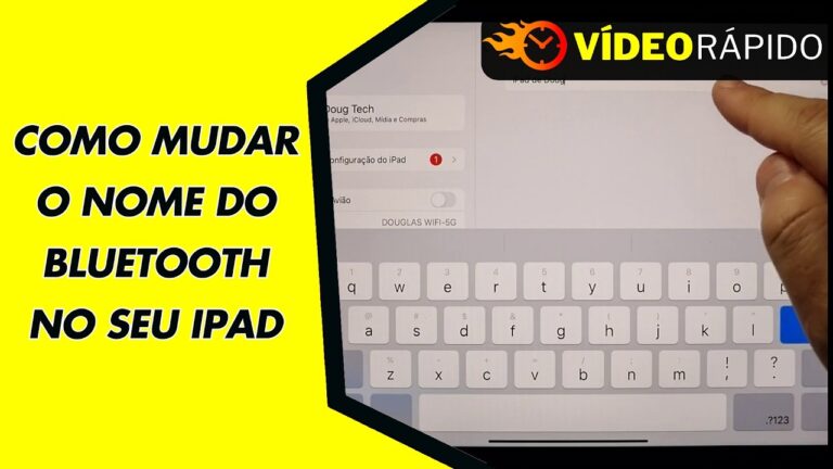 COMO MUDAR O NOME DO BLUETOOTH NO SEU IPAD
