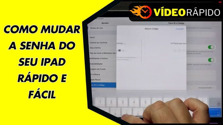 COMO MUDAR A SENHA DO SEU IPAD RÁPIDO E FÁCIL