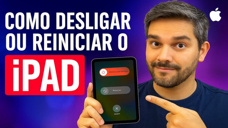 Como DESLIGAR ou REINICIAR o IPAD