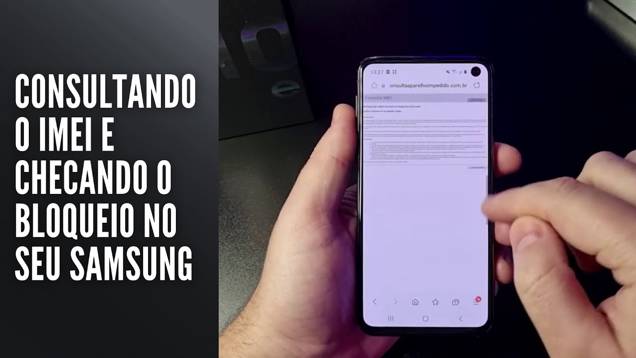 Consultando o IMEI e checando o bloqueio no seu Samsung