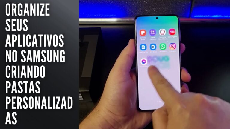 Organize seus aplicativos no Samsung criando pastas personalizadas