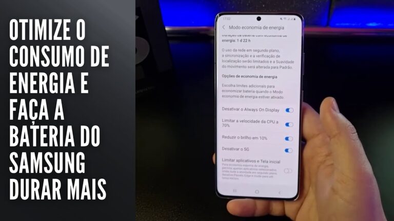 Otimize o consumo de energia e faça a bateria do Samsung durar mais