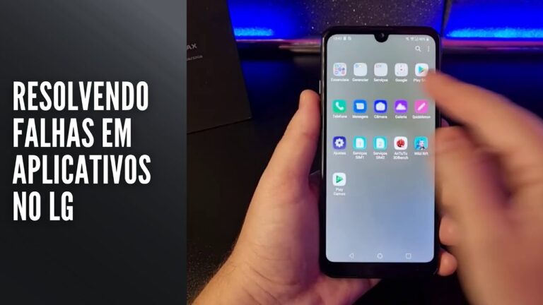 Resolvendo falhas em aplicativos no LG