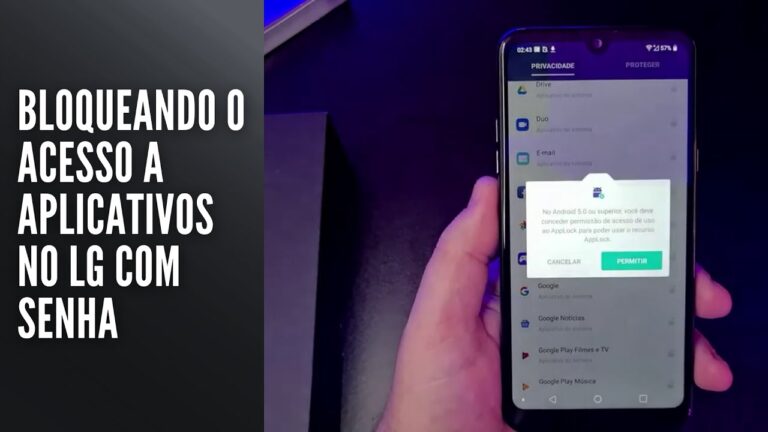 Bloqueando Aplicativos no LG com Senha