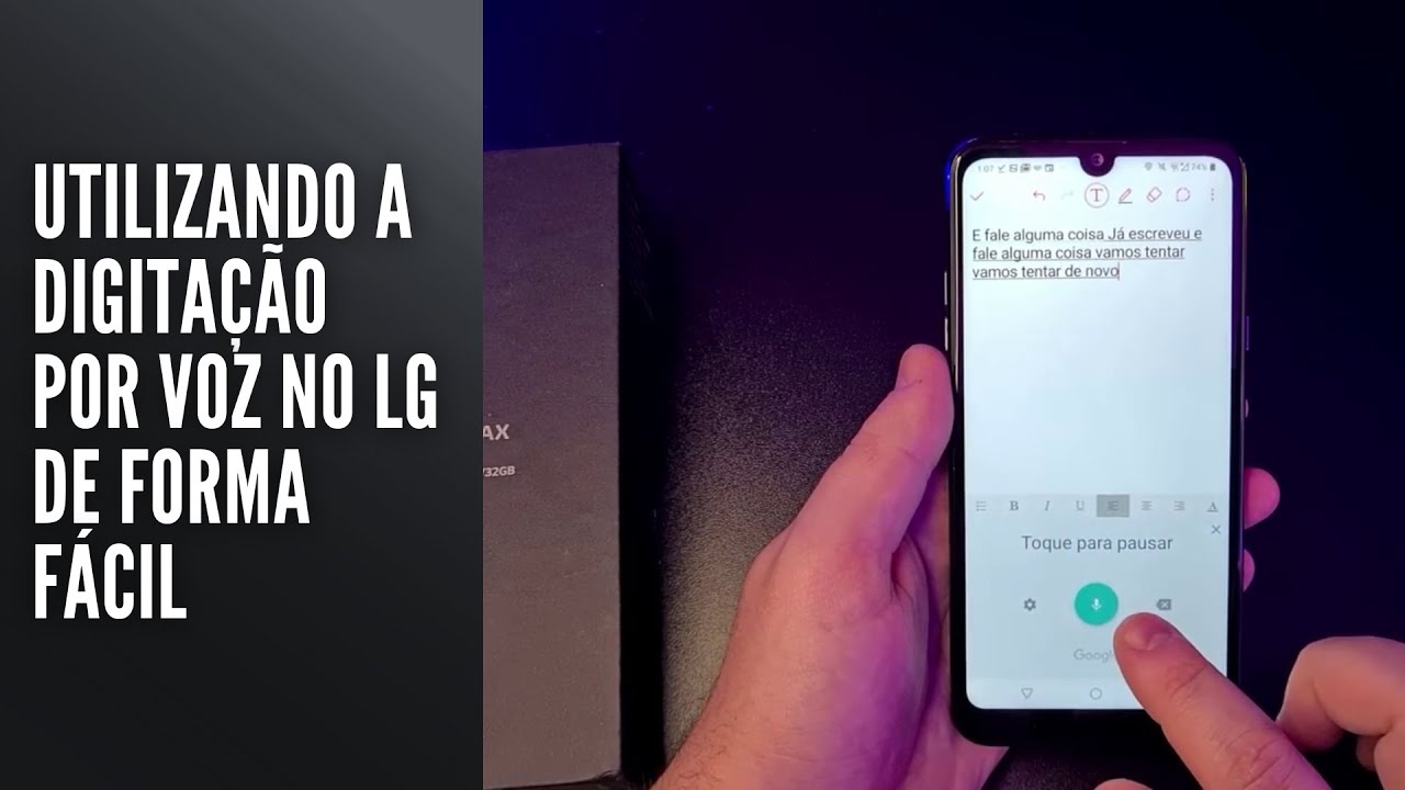 Utilizando a digitação por voz no LG de forma fácil