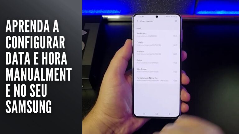 Aprenda a configurar data e hora manualmente no seu Samsung