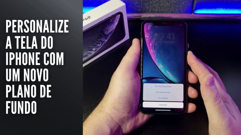 Personalize a tela do iPhone com um novo plano de fundo