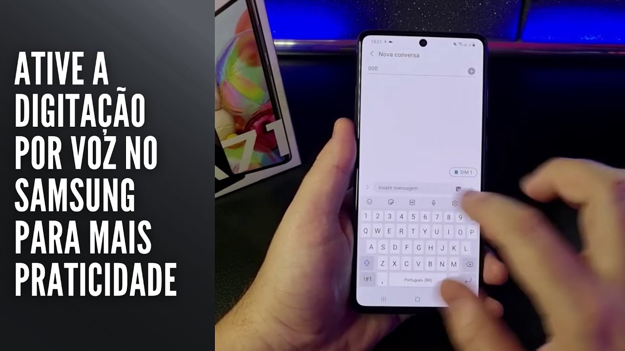 Ative a digitação por voz no Samsung para mais praticidade