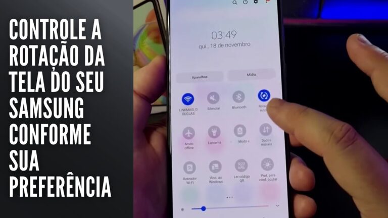 Controle a rotação da tela do seu Samsung conforme sua preferência