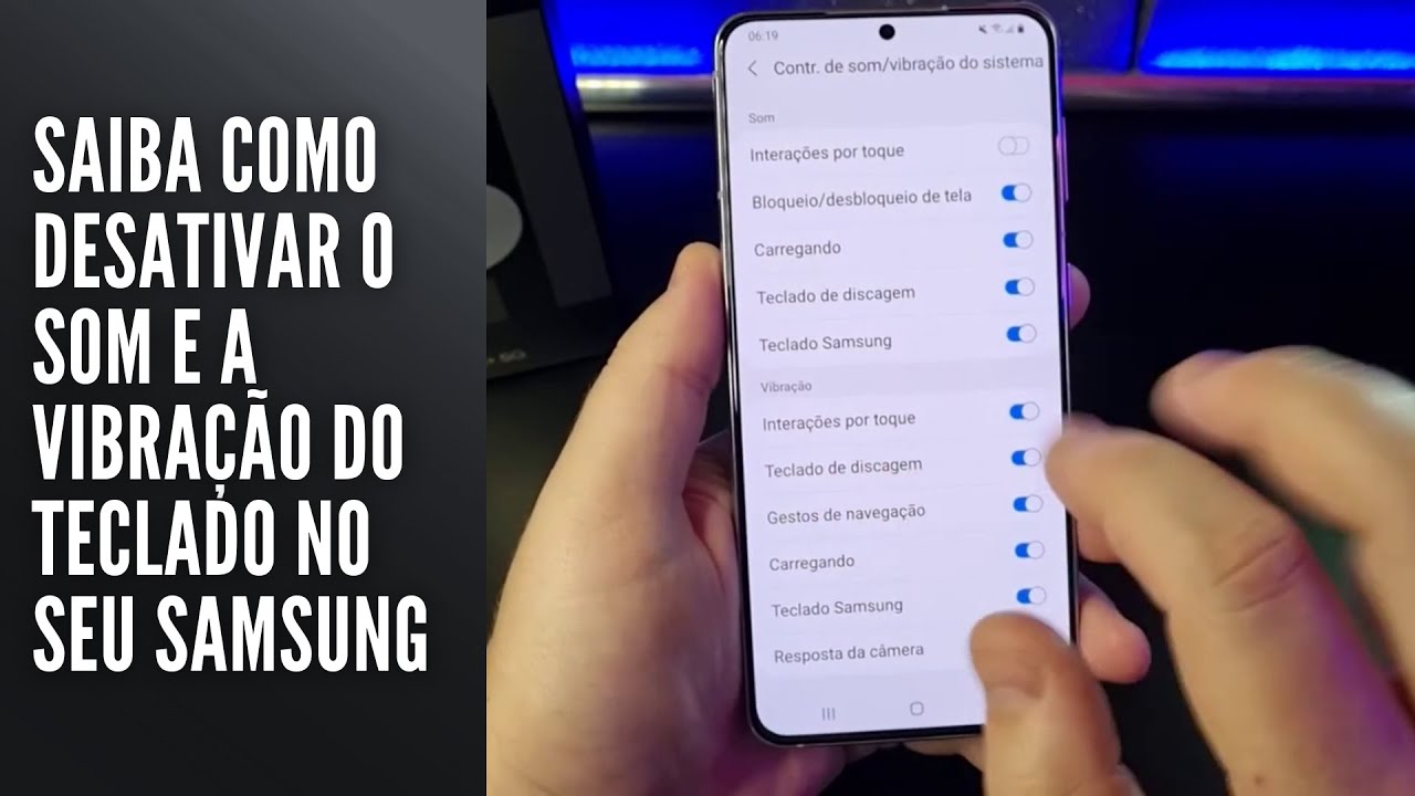 Saiba como desativar o som e a vibração do teclado no seu Samsung