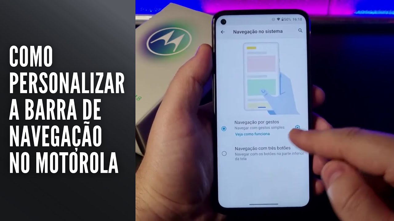 Como Personalizar a Barra de Navegação no Motorola