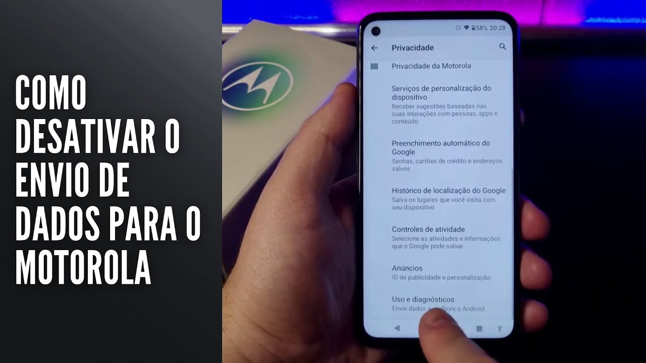 Como Desativar o Envio de Dados para o Motorola Como Desativar o Envio de Dados para o Motorola