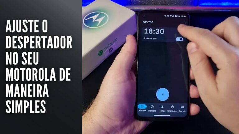 Ajuste o despertador no seu Motorola de maneira simples