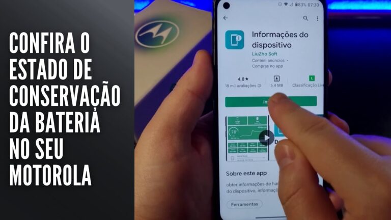 Confira o estado de conservação da bateria no seu Motorola