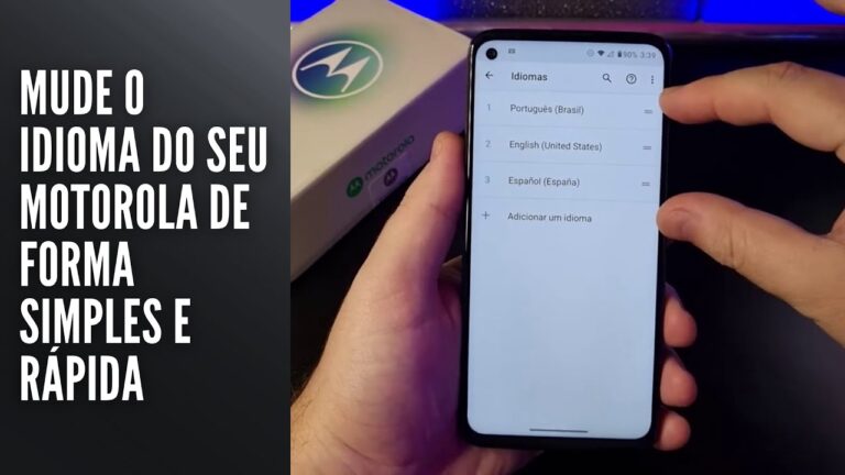 Mude o idioma do seu Motorola de forma simples