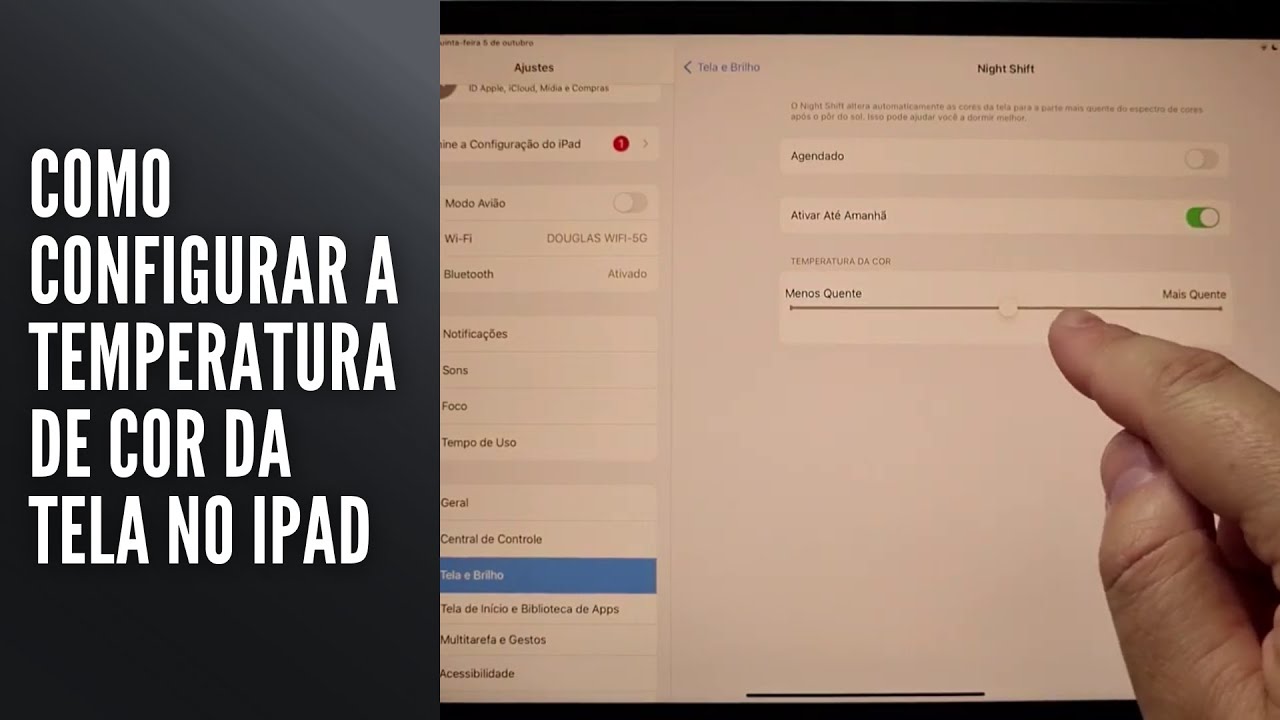 Como Configurar a Temperatura de Cor da Tela no iPad