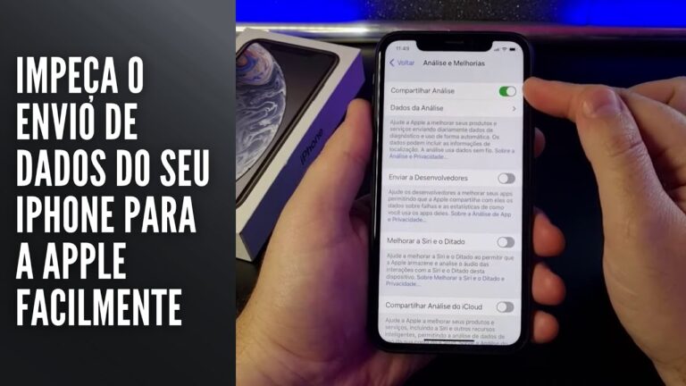 Impeça o envio de dados do seu iPhone para a Apple