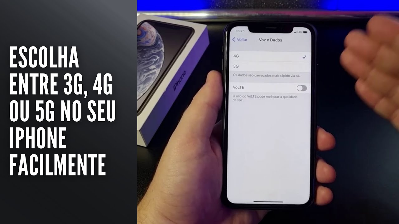 Escolha entre 3G, 4G ou 5G no seu iPhone facilmente