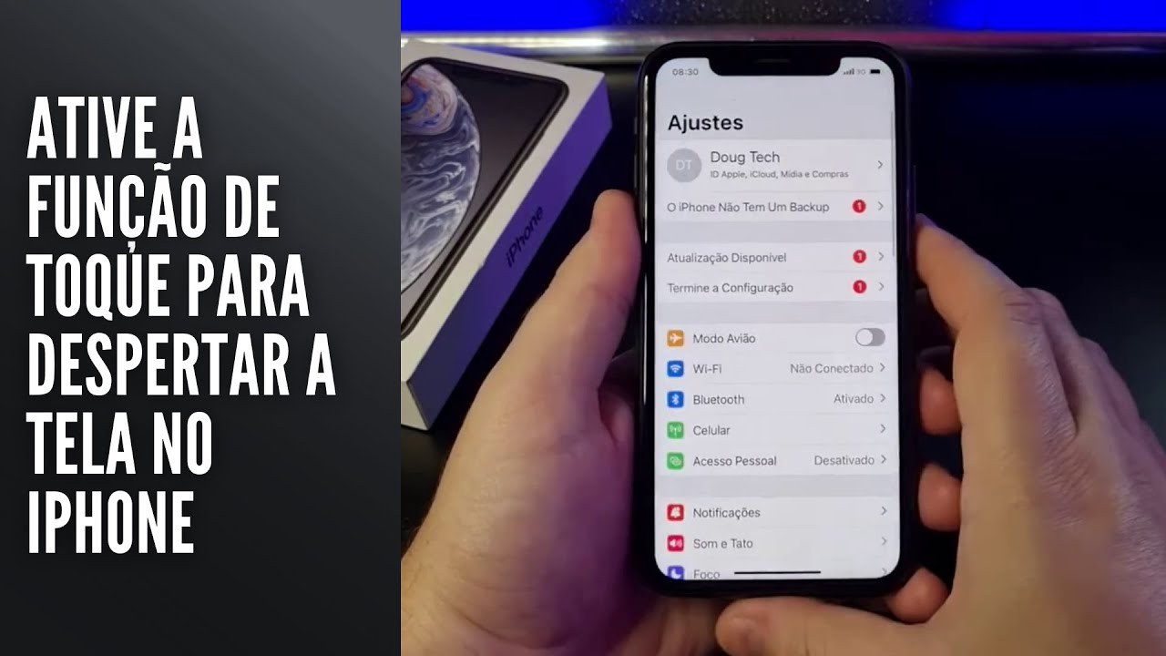 Ative a função de toque para ligar a tela no iPhone