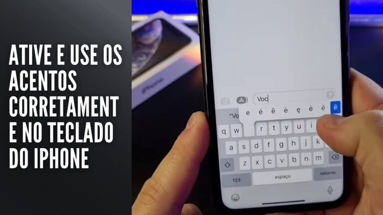 Ative e use os acentos corretamente no teclado do iPhone