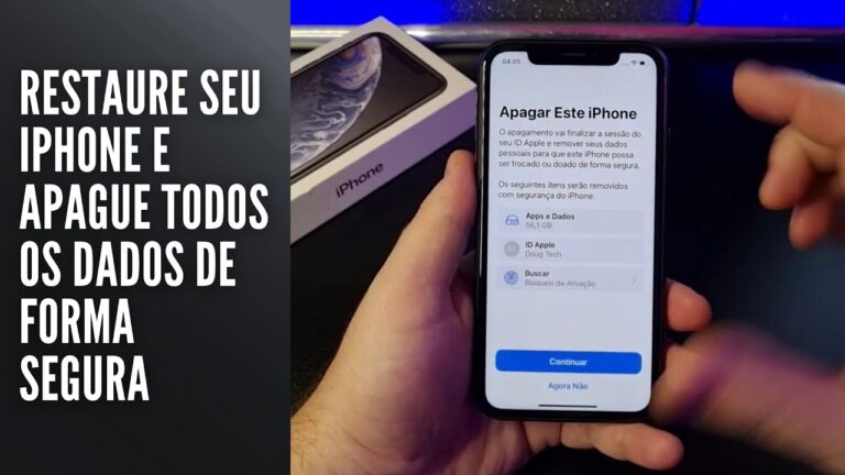 Restaure seu iPhone e apague todos os dados de forma segura