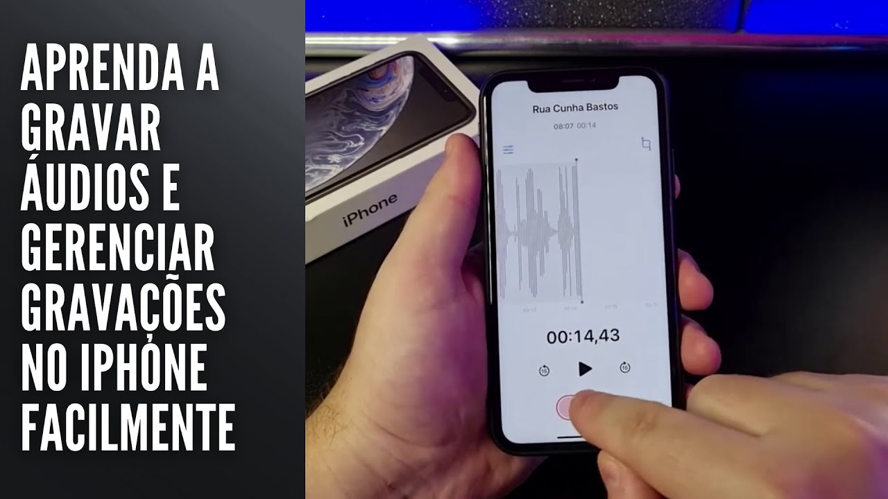 Aprenda a gravar áudios e gerenciar gravações no iPhone