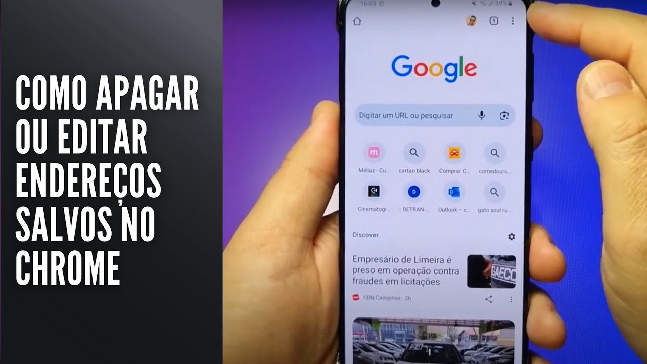 Como Apagar ou Editar endereços salvos no Chrome