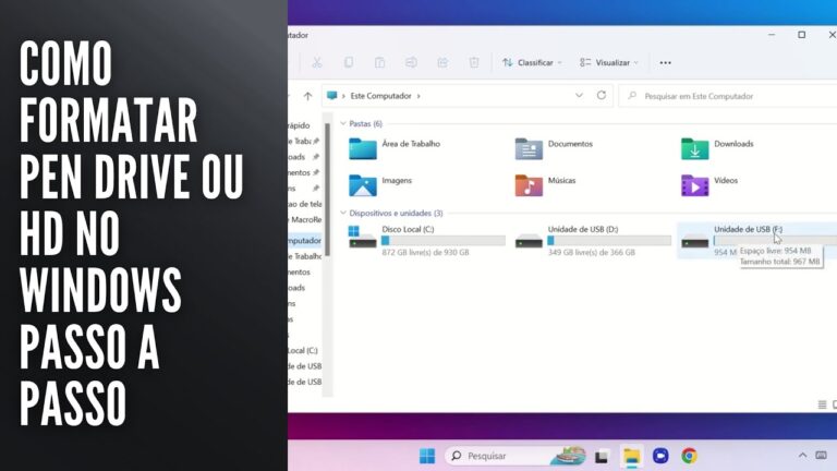 Como Formatar Pen Drive ou HD no Windows Passo a Passo