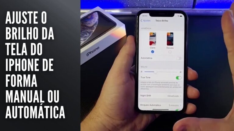 Ajuste o brilho da tela do iPhone de forma manual
